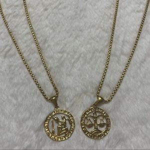 Libra, Aquarius Necklace_Signs Only